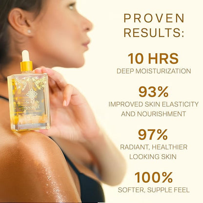 SAFA Vanillé Oil - Organic Oil for Face, Body, Hair, Nails & Aromatherapy | Vanilla Extract & Jasmine Petals - Essential Oil for Diffusers | After Shower Body Oil | Skin Moisturiser (4 Fl Oz)