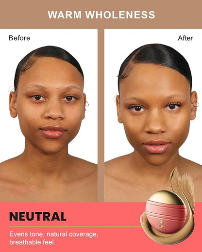 Konfident Glow Skin Tint – Warm Wholeness Hydrating Oil-Free Glass-Skin Foundation, Buildable Light-to-Medium Coverage, 30 ml – Inclusive Clean Makeup for Radiant Confidence