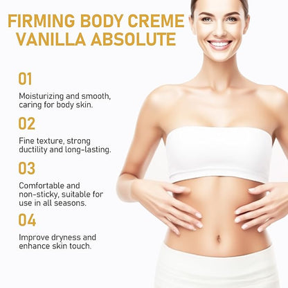 Champagne Body Firming Cream,Lift Body Creme,Skin Moisturizer Tightens,Anti Aging Firming Lotion,Hydrating Legs and Arms 8 Fl oz (1Pcs,Vanilla)