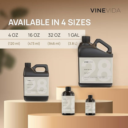 VINEVIDA [32 Fl Oz] Cuban Tobacco Fragrance Oil for Cold Air Diffusers, Essential Oils for Diffuser Oil Refill & Air Freshener Room Spray