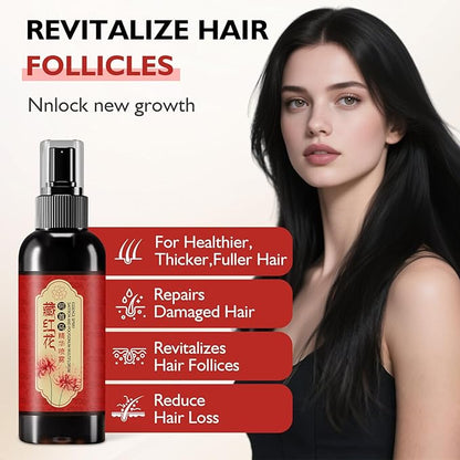 Saffron Hair Spray, Saffron Essence Spray for Hair Care, Nourishing Hair Care, Anti-Loss Root Strengthening, Improve Dryness and Frizz, Leaving Hairs Shiny Non-Frizzy (3 PCS)