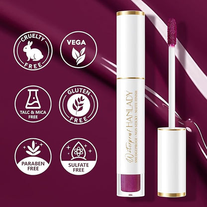 Cranberry Lipstick Long Lasting Lipsticks for Women Pigmented Smudgeproof Transferproof Vegan Cruelty Free Dark Purple Lip Makeup, A66 Jazzberry