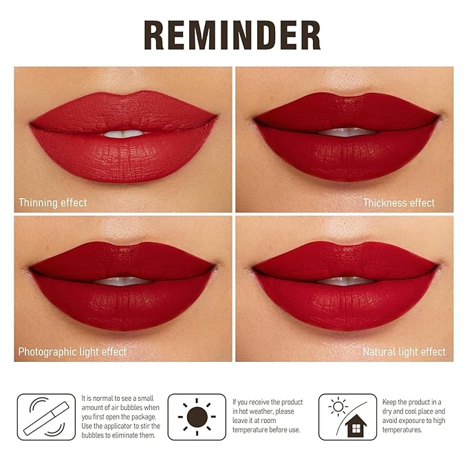 MAKI YIKA Nude Lipstick for Women Colorstay Long Lasting Brown Lipstick Matte Liquid Lipstick Transferproof Cruelty-Free Lip Color, Latte Nude