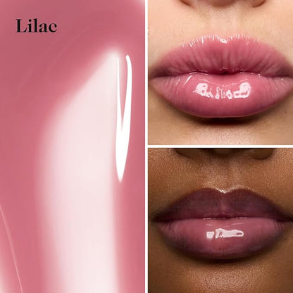 goop Beauty Hydra-Barrier Gel Gloss | Hydrating Lip Gloss to Moisturize & Plump Lips | Hyaluronic Acid & Vitamin E | Lilac - Sheer Amethyst | 0.13 oz