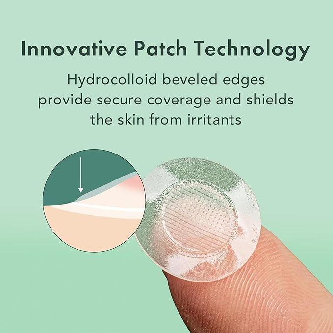 Rael Pimple Patches, Miracle Microcrystal Spot Cover - Hydrocolloid Acne Patch with Tea Tree Oil, Early Stage Zits and Blemish, Korean Skin Care (27 Count)