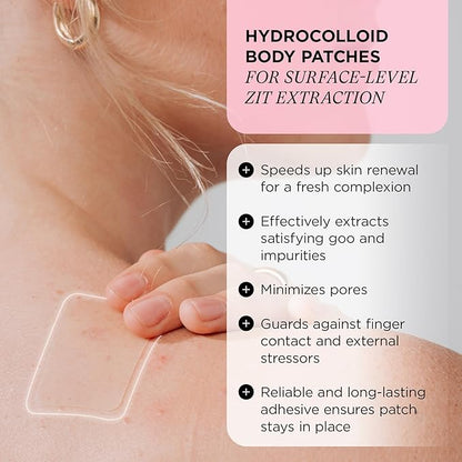 ZitSticka Pimple Patches for Face and Body, Goo Getter Hydrocolloid Patches to Cover Zits & Blemishes, Acne Patches or Zit Spot Stickers, Body Blemish Patch (Body Patch 9 Pack)
