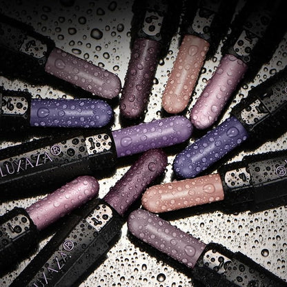 Purple Eyeshadow Stick 6PCS Set, Metallic Shimmer Matte Cream Eye Shadow Palette Brightener Pencil Crayon, Halloween Makeup - BLUEBERRY