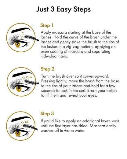 Toplash Extra Ebony Mascara with Keratin, Panthenol and Vitamin E