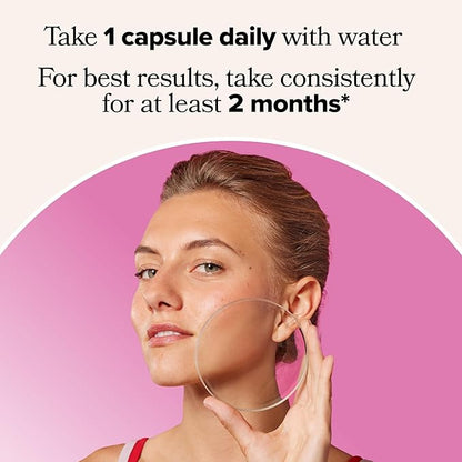 O Positiv FLO Acne Capsules – Reduce Number and Severity of Pimples, Whiteheads, Blackheads, and Pustules on Face, Back, and Body – Colostrum-Derived Lactoferrin, Zinc and Vitamin E – 30 Servings