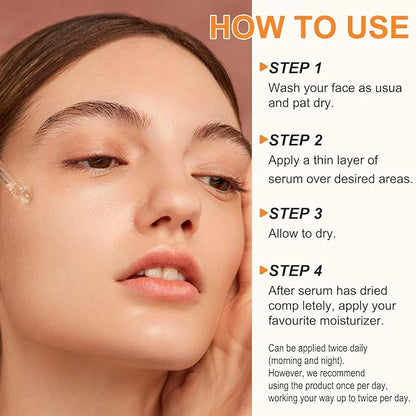 Premium 20% Vitamin C Serum For Face with Hyaluronic Acid, Retinol & Amino Acids - Boost Skin Collagen,Hydrate & Plump Skin, Anti Aging & Wrinkle Facial Serum (4 Fl Oz (Pack of 1))