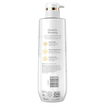 Olay Body Wash for Women, Elasticity Boosting, Collagen Peptide Serum Complex, Renews Moisture, Free of Parabens & Phthalates, Vitamin B3 Lameller Technology, For All Skin Types, 20 fl oz (Pack of 4)