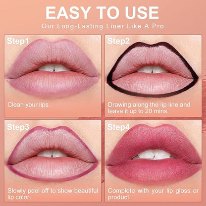 OETUIOW Lip Stain, Lip Gloss Lightweight Waterproof Stay on All Day, Smudge-proof Natural Finish, Vegan & Cruelty-Free, Stocking Stuffers for Teen Girls (Mauve)