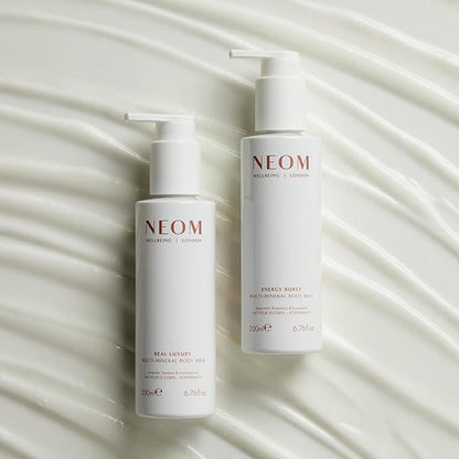 Neom- Multi-Mineral Body Milk 200ml (Spearmint, Rosemary & Eucalyptus) | Magnesium, Rosehip OIl & Chia Seed Oil | Moisturise, Nourish & Replenish | Vegan