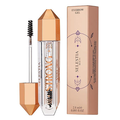 Clear Eyebrow Gel – Long-Lasting Formula for Strong Hold & Natural Finish, Clump & Flake Free – Taming & Defining Brow Lamination Gel, 0.095 fl.oz. – Strong As You Are