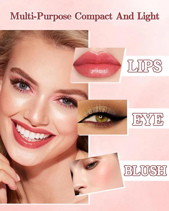 Metallic Pink Color Changing Shimmer Lipstick for Women,3D Shine High Impact Long Lasting Hydrating Transfer Proof Lipstick,Creamy Matte Non Sticky Plumping Lip Gloss,Full Coverage Lip Color Makeup 05