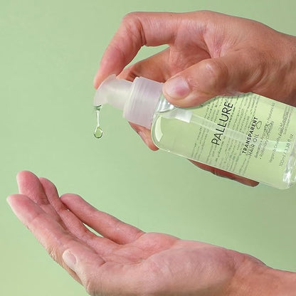 Pallure Transparent Hair Oil Treatment, To Support Thicker, Voluminous, Fuller Looking Hair, Infused with Hyaluronic Acid, Biotin, Avocado and Rosemary Oil (3.4 Fl Oz)