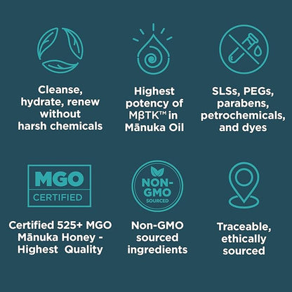 MELORA Manuka Face Oil (1 Oz) - Manuka Skin Care Facial Oil Serum for Dry or Sensitive Skin – Anti-Aging Oil for Face for Women & Men