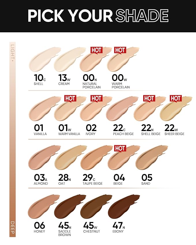 Full Coverage Cushion Foundation, Weightless, Skin Fit, Satin Glow Finish, Oil-Control Waterproof Foundation, Sweatproof Flawless BB Cream CC Korean Makeup,Tattoo Cover Up, Buildable(#29C Taupe Beige)