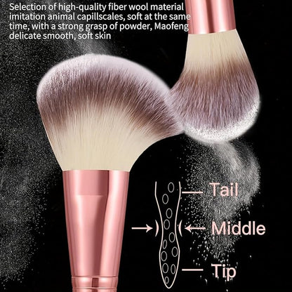 46Pcs Pink Makeup Brushes Set Professional Makeup Kit Multi-functional Makeup Tool Set with Facial Makeup Accessories, Foundation Makeup Brush Kit Eye and Face Make up Brushes & Tools
