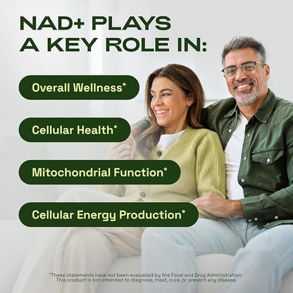 Liposomal NAD+ Supplement with Resveratrol – NMN Supplement Alternative – Third-Party Tested – Advanced NAD Resveratrol