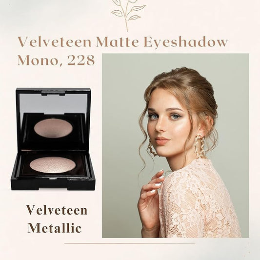 GA-DE Velveteen Metallic Eyeshadow Mono, 185 - Pearl Infused, Shimmer Eye Makeup - Silky-Soft, Densely Pigmented, Seamless Blend - 0.105 oz