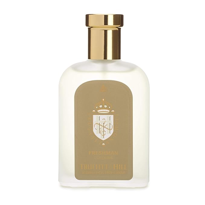 Truefitt & Hill Luxury Cologne - Freshman - Premium Long-Lasting Citrus and Bergamot Men's Fragrance Presented in a Beautifully Etched Traditional Atomizer Bottle - 3.38 oz.