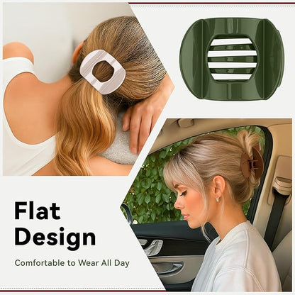 6pcs Flat Claw Clip - Strong Hold Flat Claw Clips for Women Girls, No Slip Hair Claw Clips for Thick Hair Styling Accessories