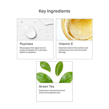CLEARSTEM LIPS&CUTES Lip Balm & Cuticle Care - Multi-Tasking Hydrating Balm with Peptides, Vitamin E & Green Tea - Lip Care Products & Cuticle Balm Essentials for Daily Soothing & Nourishing Routine