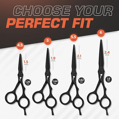 Fagaci Hair Scissors Professional 5.5” 440C Steel for Superior Precision, Extremely Sharp Blades Hair Cutting Scissors for Women & Men, Durable Sharpness Hair Shears for Hair Cutting, Barber Scissors