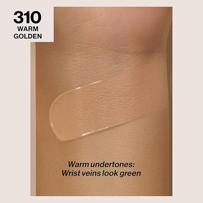 Revlon Liquid Foundation, ColorStay Face Makeup for Combination & Oily Skin, SPF 15, Medium-Full Coverage with Matte Finish, 310 Warm Golden, 1 Fl Oz