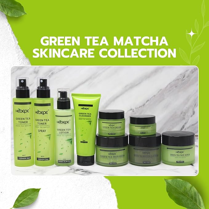 Green Tea Matcha Facial Toner Mist with Coconut Water, Refreshing, and Soothing Face Toner, with Jojoba Oil, Castor Oil, Snail Filtrate,120ml