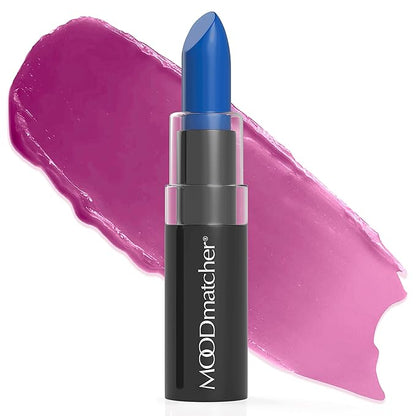 MOODmatcher LIVAURA Original Color Changing Lipstick – 12 Hours Long-Lasting, Moisturizing, Smudge-Proof, Glamorous Personalized Color, Premium Quality – Made in USA (Dark Blue)