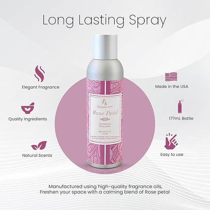 Expressive scent Room Freshener spray - Premium Rose Air Fresheners for Home – Long lasting home fragrance Spray for Bathroom, Office & Small Spaces 6 FL Oz