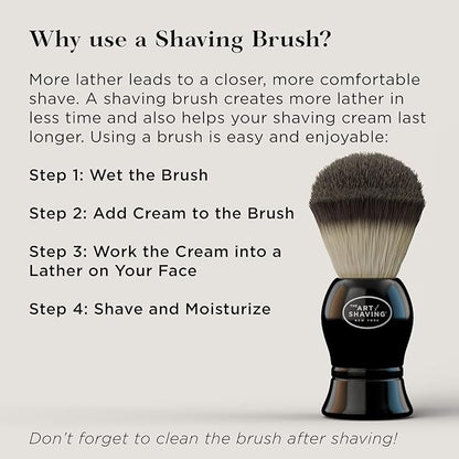 The Art of Shaving Sandalwood Shaving Cream for Men – Protects Against Irritation and Razor Burn – Hydrates and Nourishes Dry Skin – Clinically Tested for Sensitive Skin – 2.5 oz