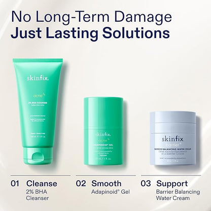 Skinfix 2% BHA Cleanser - 5 oz - Clears Acne Blemishes & Blackheads - Safe for All Types of Acne - Fragrance Free - Vegan, Cruelty Free