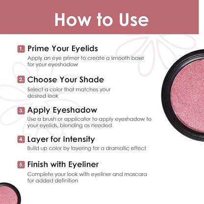 Vera Moore Eyeshadow, Highly Pigmented Eyeshades and Textures, Provide Bold and Lasting Looks, Suitable for Any Event, Easily Blendable Eye Makeup in Multiple Shades. (Dusty Rose)