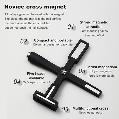 5 in 1 Nail Magnets for Gel Polish Tools 3D Magnet Wand Nail Art Magnet Stick Tool Nail Design Tools Nail Art Accessories DIY Home Salon Women s Christmas Gifts pink