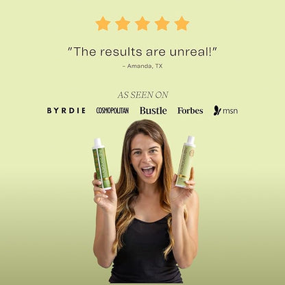 Ingreendients Non Toxic Sulfate Free Volumizing Shampoo & Conditioner with Organic Ingredients For Fine & Thin Hair - Color Safe, Paraben & Gluten Free, Silicone Free, Vegan, Cruelty-Free, pH Balanced