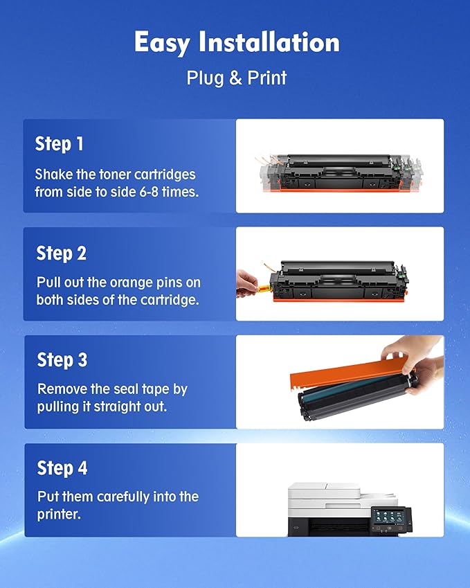 202X Toner Cartridges Black - High Yield 1 Pack Compatible Replacement for HP 202X 202A Work with Color Laserjet Pro MFP M281fdw Toner, M281cdw Toner Cartridges, Color Laserje Pro M254 | CF500X