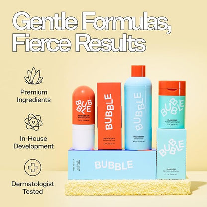 Bubble Skincare Bounce Back Hydrating Toner Spray - Balancing + Pore Minimizing Toner for Face - Made With Niacinamide + Willow Bark to Help Even and Mattify Oily Skin - On-The-Go Skin Care (55ml)