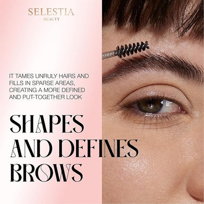 Clear Eyebrow Gel – Long-Lasting Formula for Strong Hold & Natural Finish, Clump & Flake Free – Taming & Defining Brow Lamination Gel, 0.095 fl.oz. – Strong As You Are