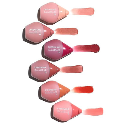 Freck Beauty CHEEKSLIME Lip & Cheek Tint - Liquid Cream Blush, High Impact Pigments, Blends Seamlessly, Dries Down to Natural Flush for All Skin Tones | CUFFED (Soft Pink)