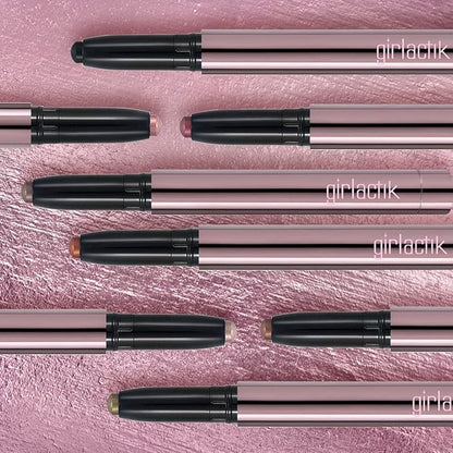Girlactik Creamy Eyeshadow Stick- Long Lasting and Water-Resistant, Shimmering and Matte Colors Eye Shadow Stick Makeup, Built-in sharpener - 2 g / .07 oz (Cashmere)