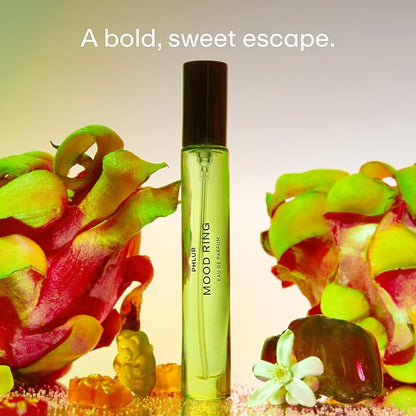 PHLUR Mood Ring Eau de Parfum - Travel Size Perfume for Women & Men Fragrance - Sweet Fruity Floral Perfume with Orange, Jasmine, Patchouli, Fruit Gummies & Amber (9.5mL)
