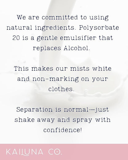 Baby Powder Natural Hair & Body Mist Spray, Pure Essential and Fragrance Oils, Alcohol-Free, Handmade in California, 0.5Fl Oz