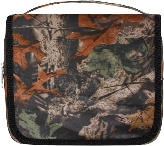 Travel Toiletry Bag for Women & Men Forest Tree Leaves Hanging Cosmetic Organizer Portable Waterproof Makeup Case Make Up Bag with Compartments Travel Essentials for Bathroom Shower