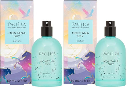 Pacifica Montana Sky Spray Perfume – Clean Vegan Fragrance for Women with Cedarwood & Sage – Grounding Earthy Woodsy Scent w/Cedarwood, Black Pepper, Sage, Cruelty-Free & Long-Lasting, 2 fl oz