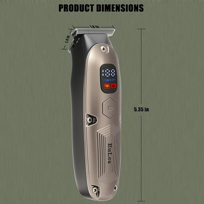 Multifunctional Hair Clipper with LED Screen, Cordless Rechargeable Beard Trimmer, Body Groomer with 10 Accessories for Men Women Home Travel Use