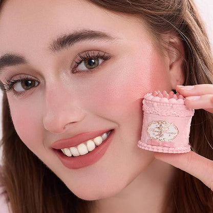 Flower Knows Strawberry Cupid Cake Lip Cream,Velvety-Smooth Matte Liquid Lipstick,Hydrating,Smudge-proof & Stain-Free Lip Stain(V01 Vanitea,0.17 Fl Oz)