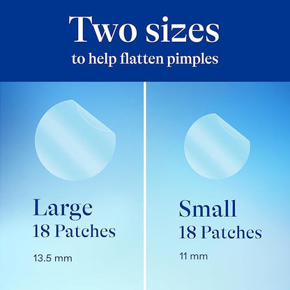 Differin Acne Patches, Pimple Patches for Acne Prone Skin, Formulated with Salicylic Acid and Centella, Fast Triple Action Power Patch for Day & Night, Dermatologist Tested, 36 Count (Pack of 12)